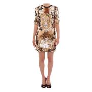 Gouden Pailletten Ster Jurk Dolce & Gabbana , Multicolor , Dames