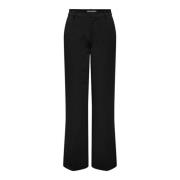 Zwarte Melange Broek Freewear Zwart Only , Black , Heren