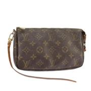 Pre-owned Canvas pouches Louis Vuitton Vintage , Brown , Dames