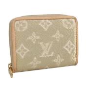 Pre-owned Canvas wallets Louis Vuitton Vintage , Beige , Dames