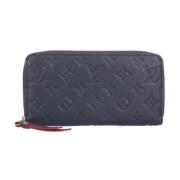 Pre-owned Fabric wallets Louis Vuitton Vintage , Blue , Dames