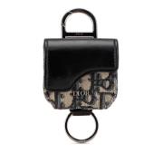 Pre-owned Canvas key-holders Dior Vintage , Black , Dames