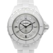 Pre-owned Stainless Steel watches Chanel Vintage , White , Dames