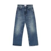 Indigo Blauwe Klassieke Vijf-Pocket Jeans Haikure , Blue , Dames