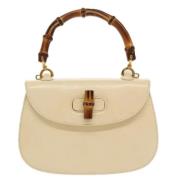 Pre-owned Leather gucci-bags Gucci Vintage , Beige , Dames