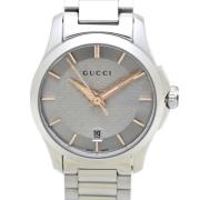 Pre-owned Stainless Steel watches Gucci Vintage , Gray , Dames