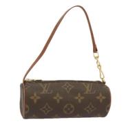 Pre-owned Canvas clutches Louis Vuitton Vintage , Brown , Dames