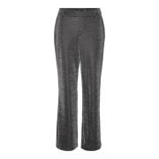 Glanzende Rechte Broek Vero Moda , Black , Dames