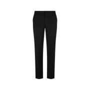 Wollen Straight-Leg Broek met Zijstrepen Roberto Cavalli , Black , Her...