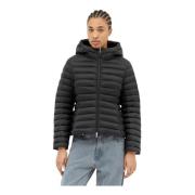 Gewatteerde Hooded Donsjas Moncler , Black , Dames