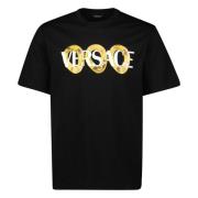 Maxi Chain T-shirt, Lente-Zomer 2025 Collectie Versace , Black , Heren