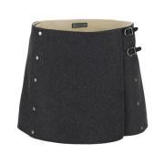 Studded Mini Rok Durazzi Milano , Gray , Dames