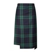 Tartan Midi Rok Setchu , Multicolor , Dames