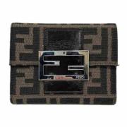 Pre-owned Canvas wallets Fendi Vintage , Brown , Dames