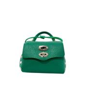 Groene leren tas met studs Zanellato , Green , Dames