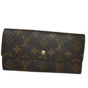 Pre-owned Canvas wallets Louis Vuitton Vintage , Brown , Dames