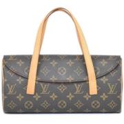 Pre-owned Canvas louis-vuitton-bags Louis Vuitton Vintage , Brown , Da...