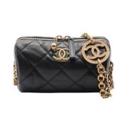 Pre-owned Leather chanel-bags Chanel Vintage , Black , Dames