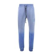 Blauwe MA Bar Logo Sweatpants Amiri , Blue , Heren