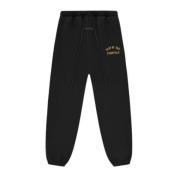 Zwarte Fleece Sweatpants Stijlvol Comfortabel Fear Of God , Black , He...