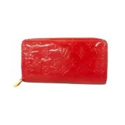 Pre-owned Leather wallets Louis Vuitton Vintage , Red , Dames