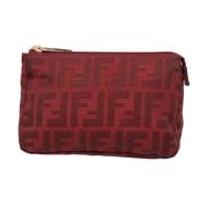 Pre-owned Canvas clutches Fendi Vintage , Red , Dames