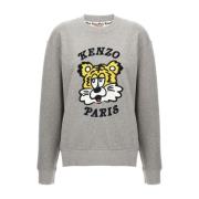 Geborduurde logo ronde hals trui Kenzo , Gray , Heren