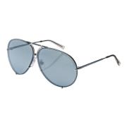 Ruthenium/Lichtblauwe Zonnebril Porsche Design , Blue , Unisex