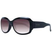 Zwarte Dames Zonnebril Rechthoekig Verloop Ted Baker , Black , Dames