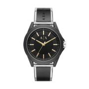 Zwarte herenmode horloge Armani Exchange , Black , Heren