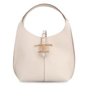 Mini Leren Schoudertas met Sluiting Tod's , White , Dames