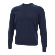 Kasjmier Navy Blue Sweater Collectie Gran Sasso , Blue , Heren