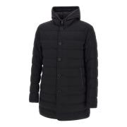 Zwarte Winterjas Duno , Black , Heren