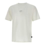 Court Katoenmix T-shirt Wit New Balance , White , Dames