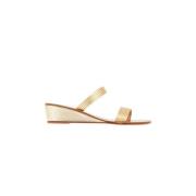 Gouden Lage Sleehak Sandaal Melia Ancient Greek Sandals , Yellow , Dam...