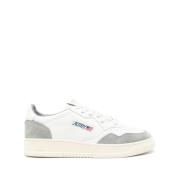 Grijze Sneakers Vetersluiting Platte Rubberen Zool Autry , Gray , Here...