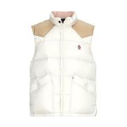 Gewatteerd Puffer Vest Moncler , Beige , Heren