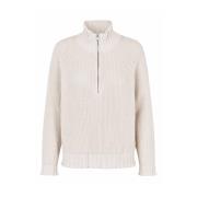 Wit Gebreide Top met Rits Detail Masai , Beige , Dames