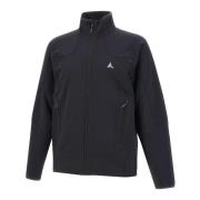 Zwarte Softshell Jas met Ritssluiting ROA , Black , Heren