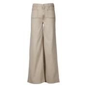 Zak Sneak Jeans Beige Mother , Beige , Dames