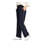 Sportieve Navy Broek met Streep IN Front , Blue , Dames