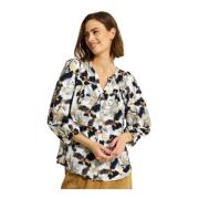 Multicolor Melone Shirt Blouse IN Front , Multicolor , Dames