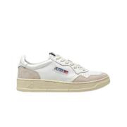 Witte Leren Sneakers Medalist Autry , White , Heren