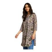 Maracol Tuniek met 3/4 Mouwen IN Front , Multicolor , Dames