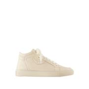 Witte Leren Sneakers - Mid Fly Zadig & Voltaire , White , Dames