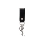 Cassandre Sleutelhanger met YSL Logo Saint Laurent , Black , Unisex