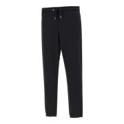 Zwarte katoenen jogger met elastische tailleband Sun68 , Black , Heren