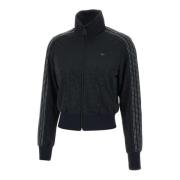 Rhinestone Track Top Sweatshirt Zwart Adidas , Black , Dames