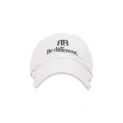 Witte katoenen baseballpet met Be Different borduursel Balenciaga , Wh...