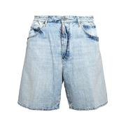 Casual Denim Shorts voor Mannen Dsquared2 , Blue , Heren